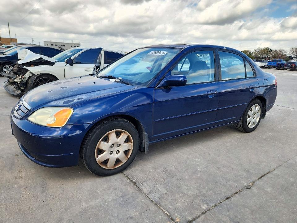 HONDA CIVIC 2001 with VIN 2HGES26761H602626 - Photo from auction