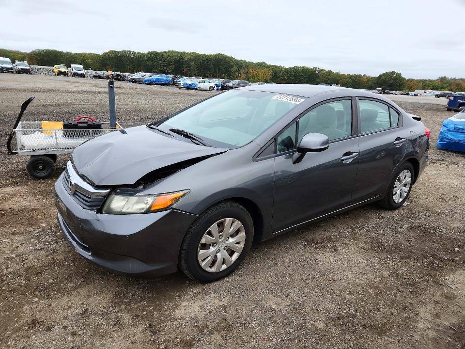 HONDA CIVIC 2012 с VIN 2HGFB2F59CH596164 - Снимка от търг