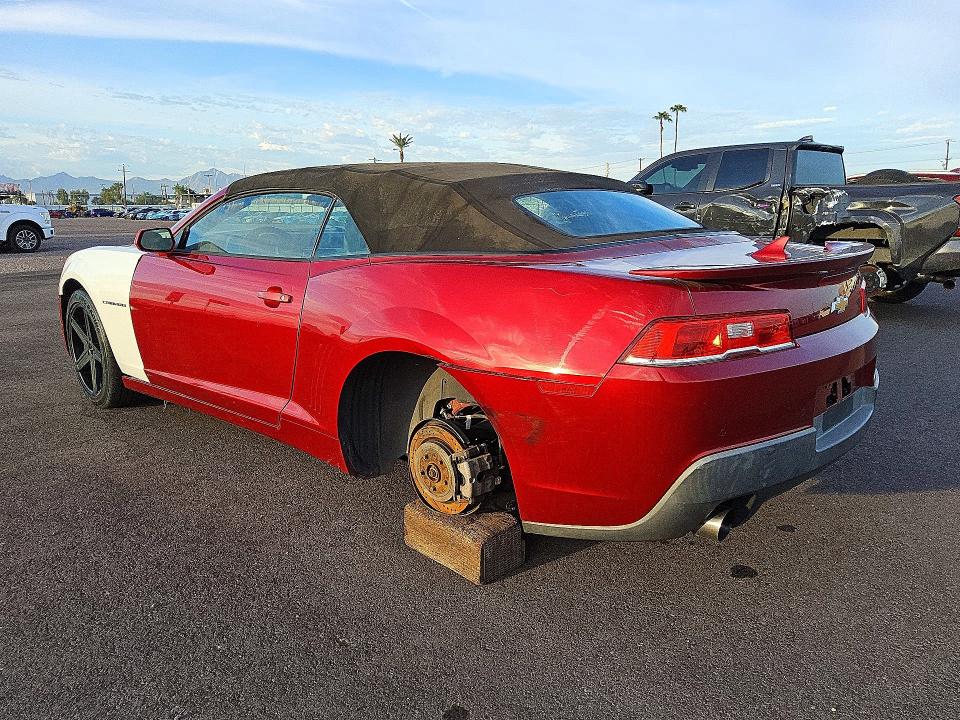 Photo 2 from auction – 2014 CHEVROLET CAMARO with VIN 2G1FB3D30E9188048