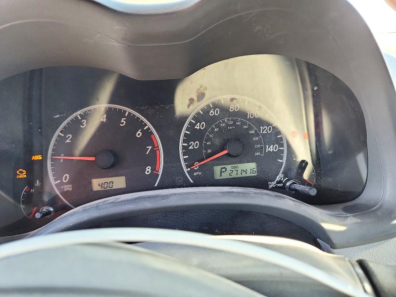 Photo 9 from auction – 2009 TOYOTA COROLLA with VIN JTDBL40E399060088