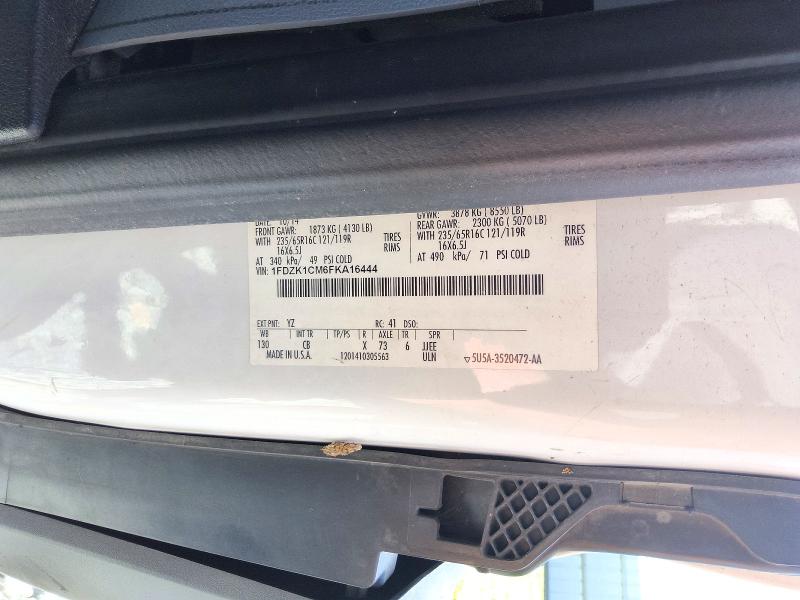صورة رقم 13 من المزاد - 2015 FORD TRANSIT مع VIN 1FDZK1CM6FKA16444