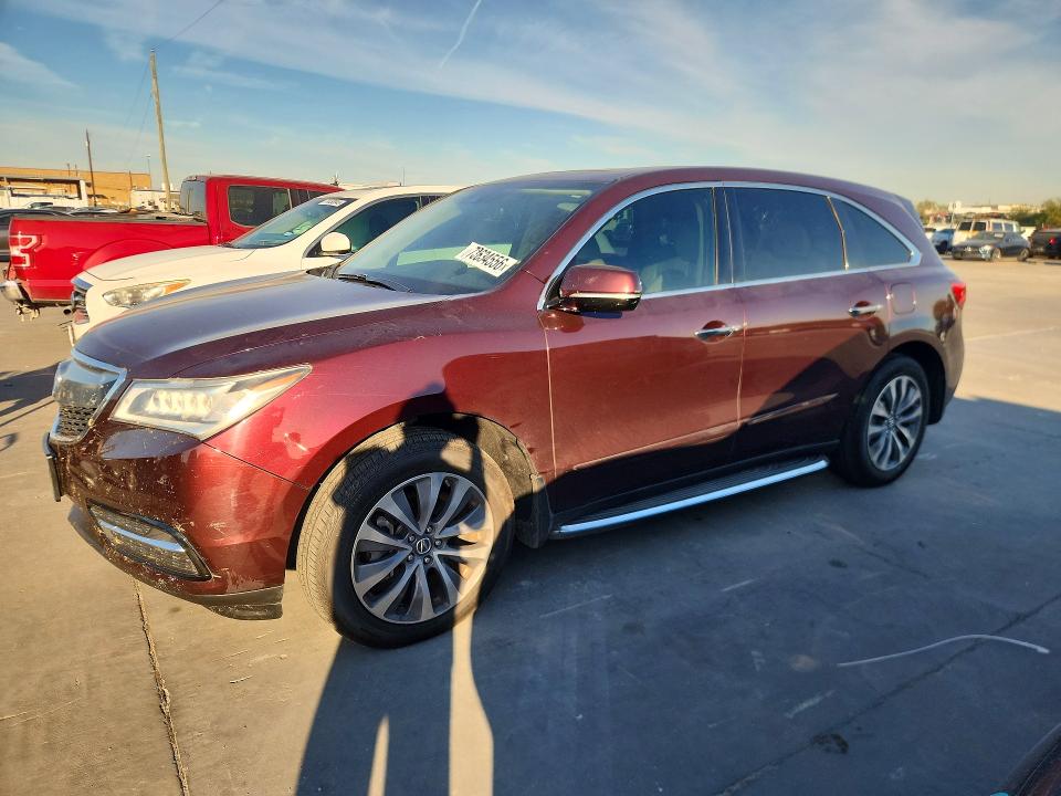 ACURA MDX 2016 с VIN 5FRYD4H49GB019629 - Снимка от търг