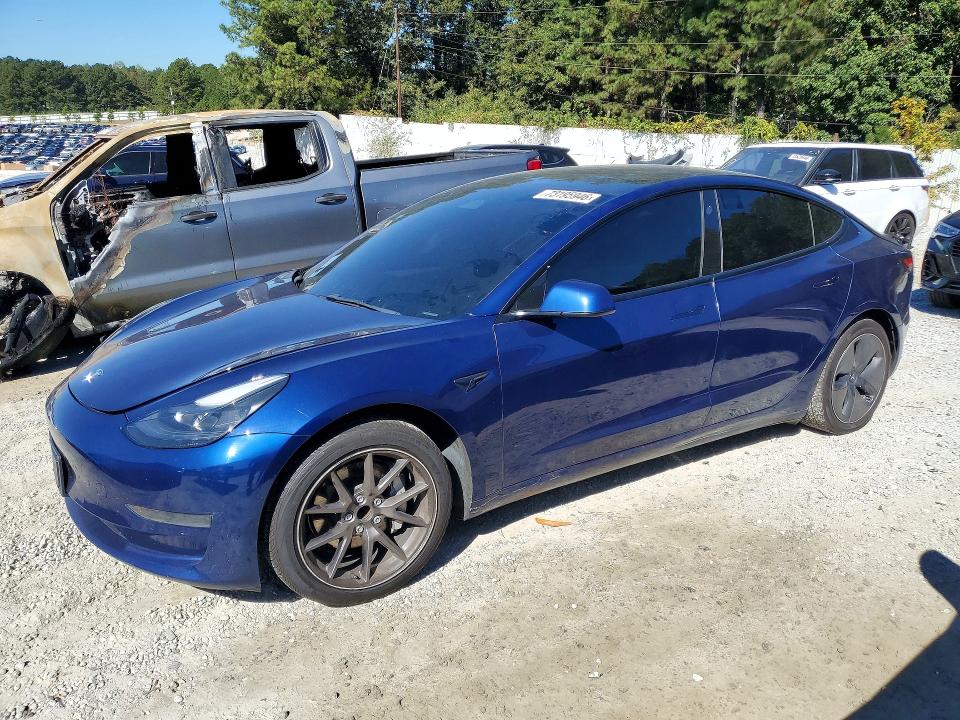 TESLA MODEL 3 2021 с VIN 5YJ3E1EA9MF093954 - Снимка от търг