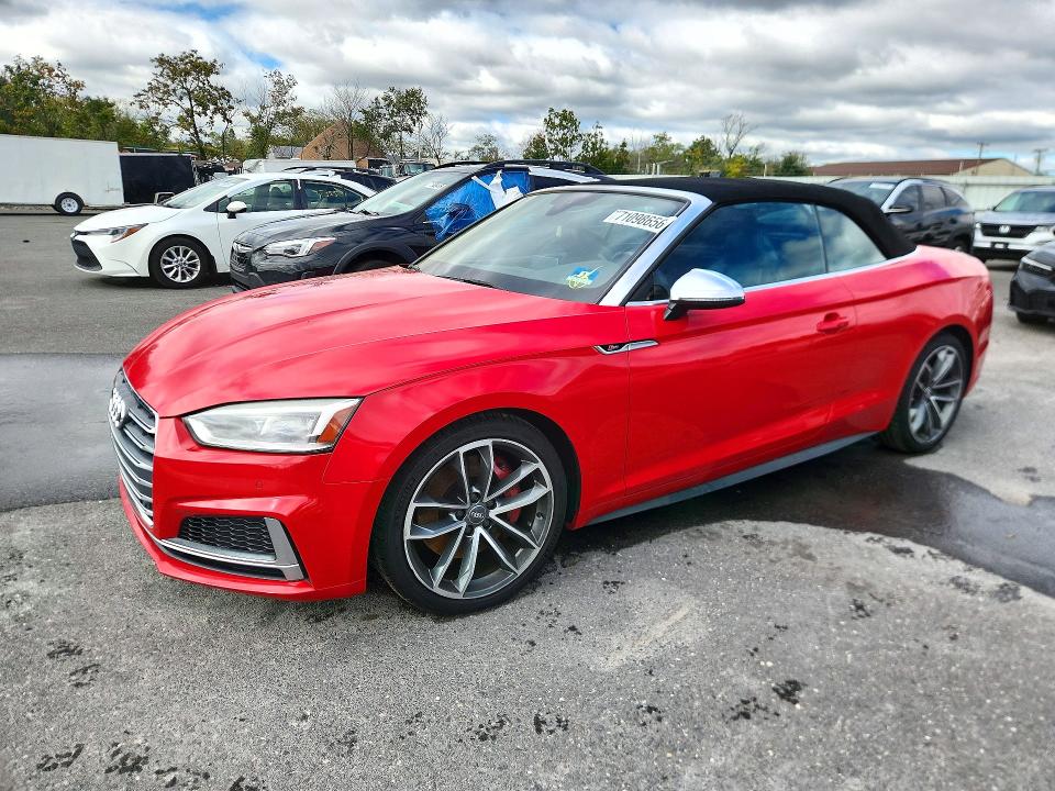 AUDI S5 2018 с VIN WAUY4GF56JN003277 - Снимка от търг
