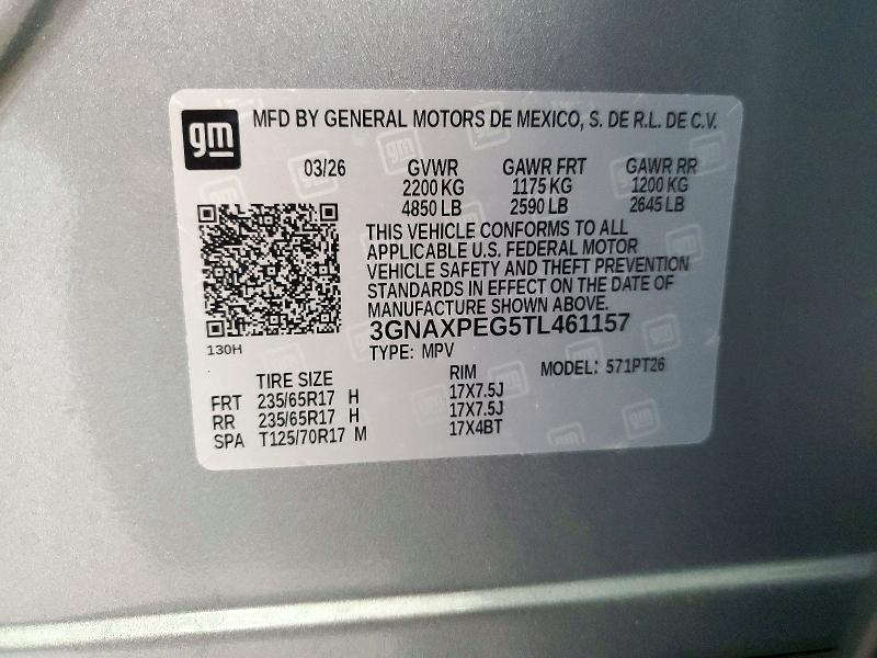 Zdjęcie 14 z aukcji – 2026 CHEVROLET EQUINOX z VIN 3GNAXPEG5TL461157