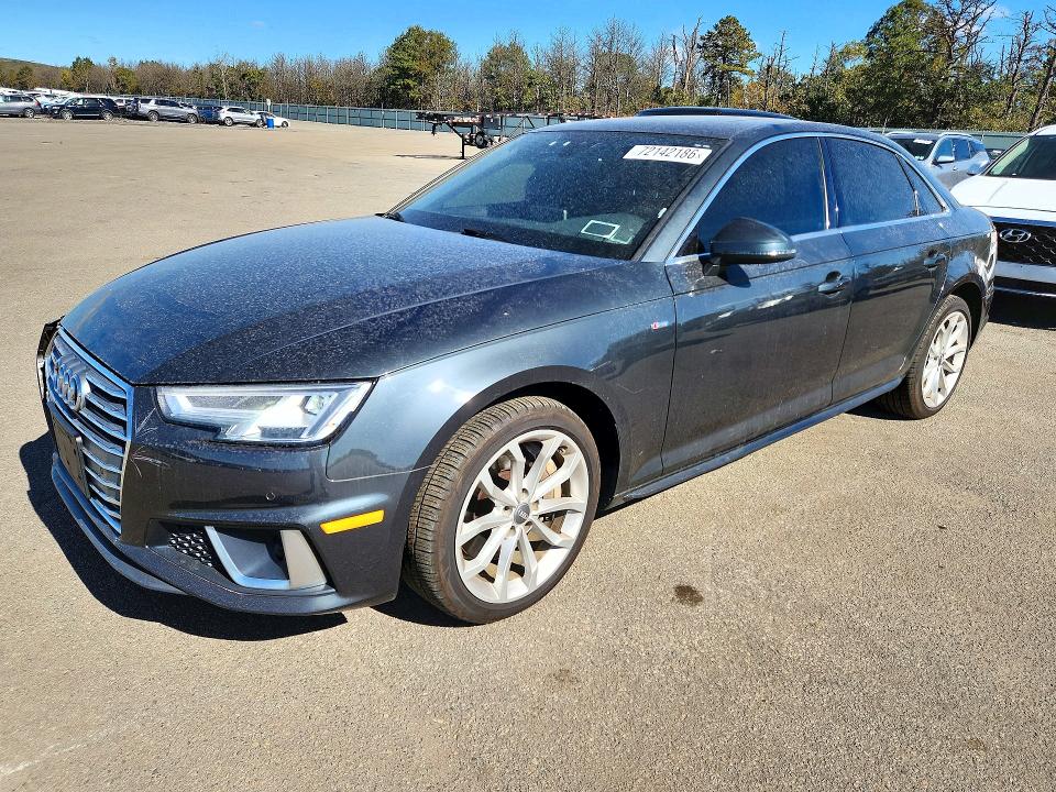 AUDI A4 2019 с VIN WAUENAF4XKA026638 - Снимка от търг