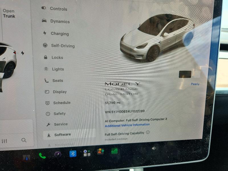 Снимка 9 от търг – 2020 TESLA MODEL Y с VIN 5YJYGDEE4LF022289