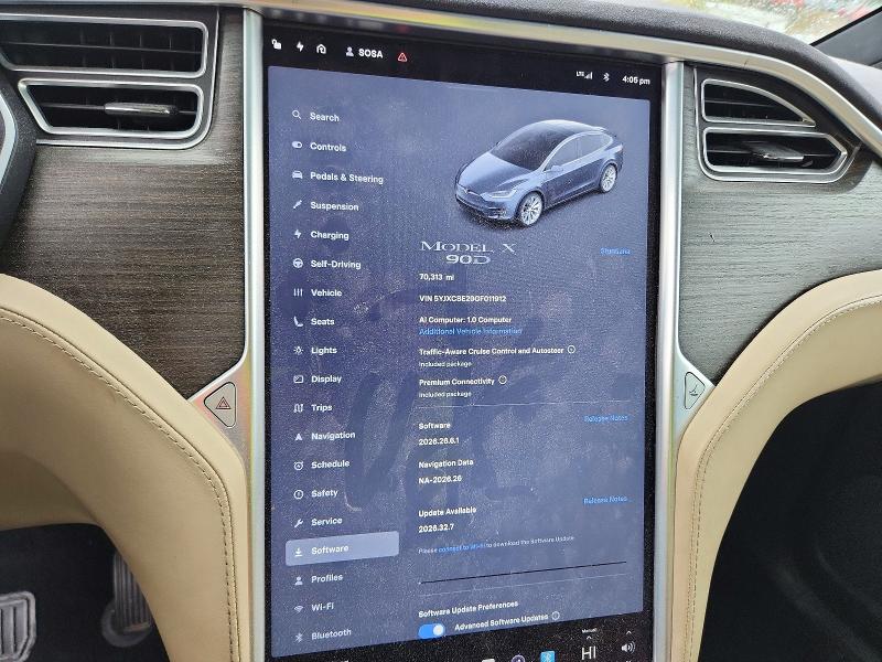 Photo 9 from auction – 2016 TESLA MODEL X with VIN 5YJXCBE29GF011912
