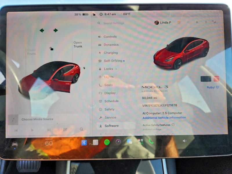 Foto 9 de la subasta – 2018 TESLA MODEL 3 con VIN 5YJ3E1EA3JF011678