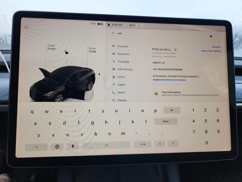 Снимка 9 от търг – 2023 TESLA MODEL Y с VIN 7SAYGAEE2PF626088