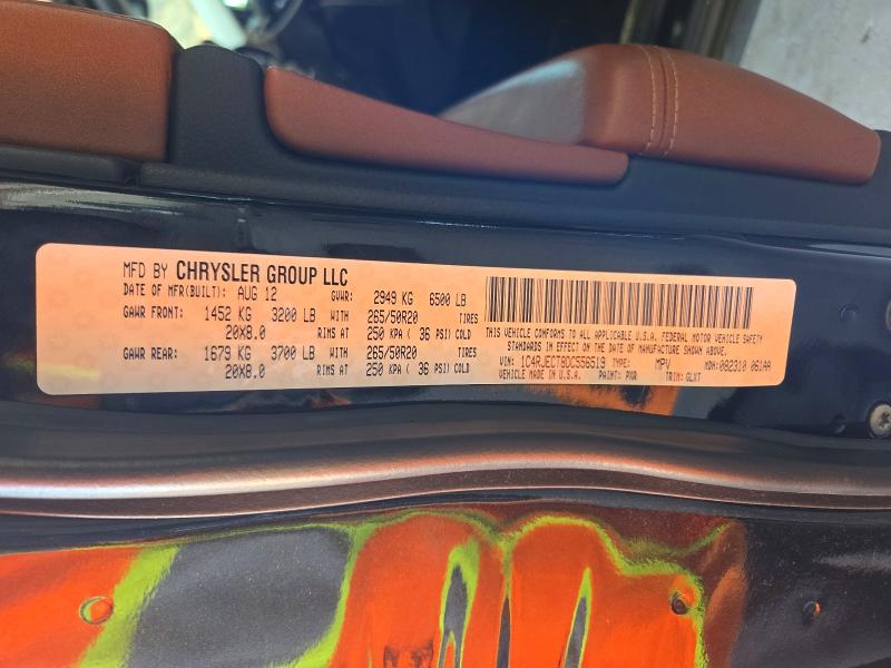 Снимка 14 от търг – 2013 JEEP GRAND CHEROKEE с VIN 1C4RJECT8DC556519