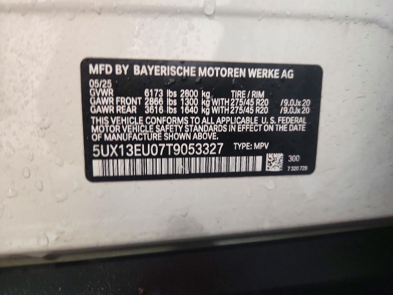 Photo 14 from auction – 2026 BMW X5 with VIN 5UX13EU07T9053327