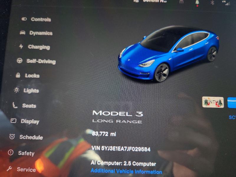 Снимка 9 от търг – 2018 TESLA MODEL 3 с VIN 5YJ3E1EA7JF029584