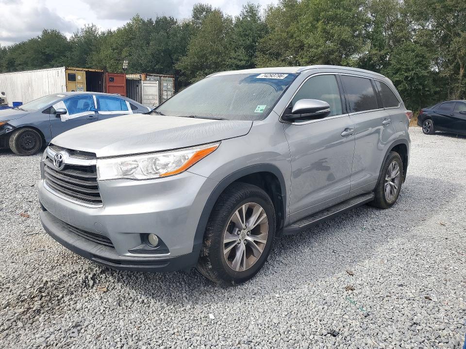 Photo 1 from auction – 2015 TOYOTA HIGHLANDER with VIN 5TDKKRFH7FS044149