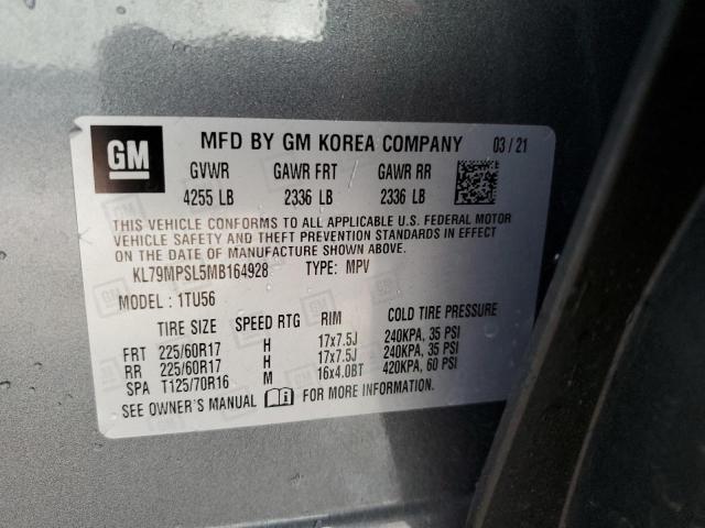 Photo 14 from auction – 2021 CHEVROLET TRAILBLAZE with VIN KL79MPSL5MB164928