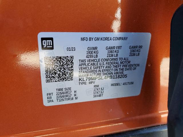 Photo 14 from auction – 2023 CHEVROLET TRAILBLAZE with VIN KL79MPSL4PB118205