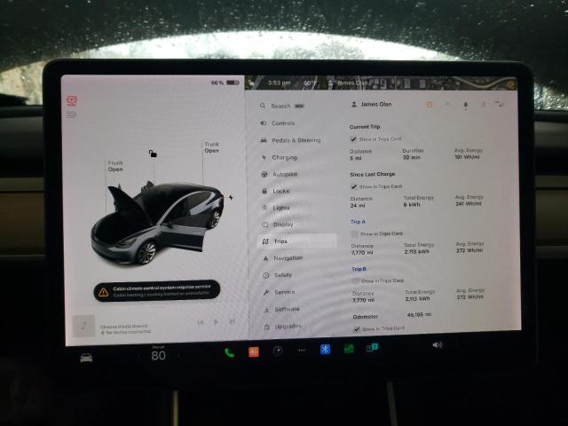 Photo 9 from auction – 2018 TESLA MODEL 3 with VIN 5YJ3E1EB2JF185055