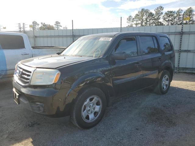 HONDA PILOT LX 2014 with VIN 5FNYF3H24EB013299 - Photo from auction