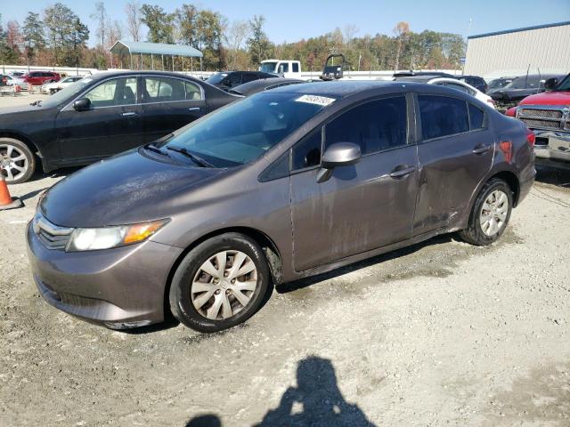 HONDA CIVIC LX 2012 with VIN 2HGFB2F54CH597075 - Photo from auction