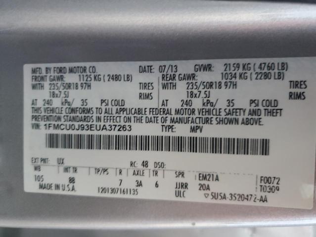 Photo 14 from auction – 2014 FORD ESCAPE TIT with VIN 1FMCU0J93EUA37263