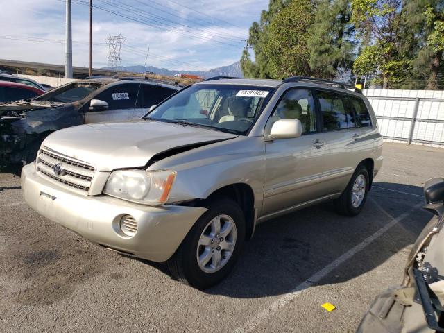 TOYOTA HIGHLANDER 2001 with VIN JTEGF21AX10021838 - Photo from auction