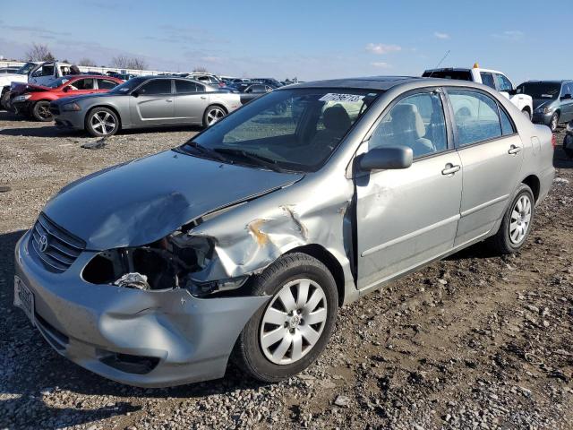 TOYOTA COROLLA CE 2003 with VIN 2T1BR32E53C072105 - Photo from auction