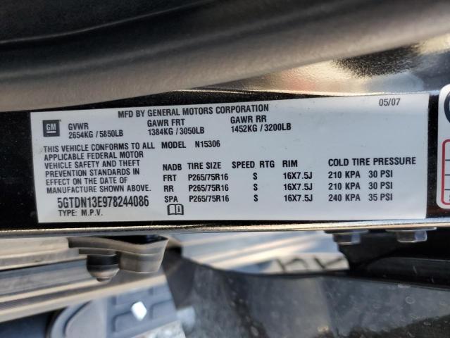 Photo 14 from auction – 2007 HUMMER H3 with VIN 5GTDN13E978244086