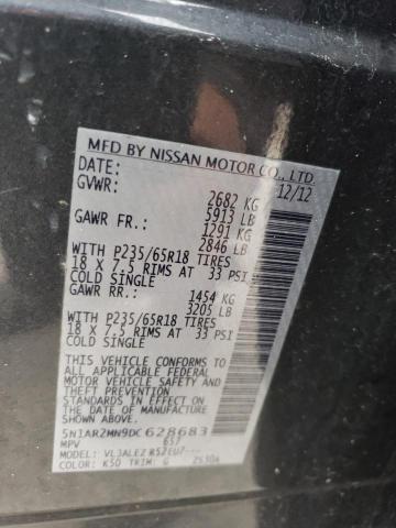 Photo 14 from auction – 2013 NISSAN PATHFINDER with VIN 5N1AR2MN9DC628683