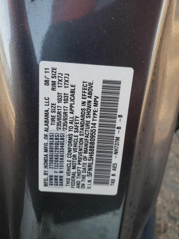 Photo 14 from auction – 2011 HONDA ODYSSEY EX with VIN 5FNRL5H68BB095514