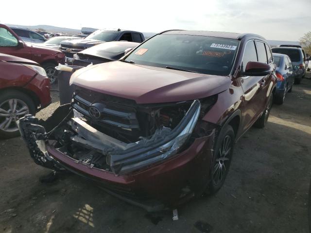 TOYOTA HIGHLANDER 2017 with VIN 5TDJZRFH1HS474995 - Photo from auction