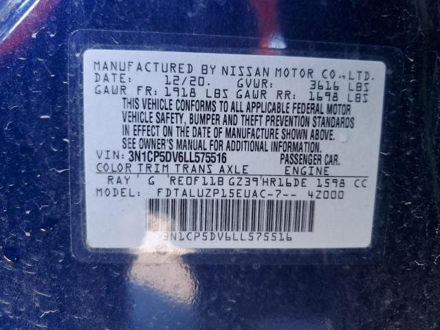 Photo 14 from auction – 2020 NISSAN KICKS SR with VIN 3N1CP5DV6LL575516