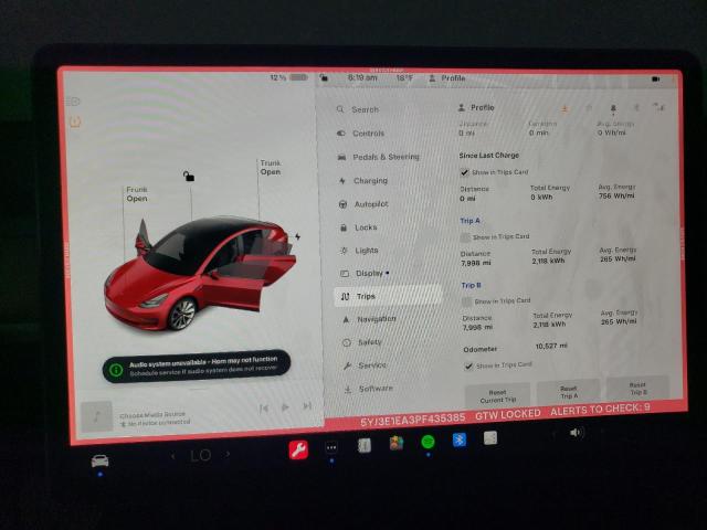 Photo 9 from auction – 2023 TESLA MODEL 3 with VIN 5YJ3E1EA3PF435385