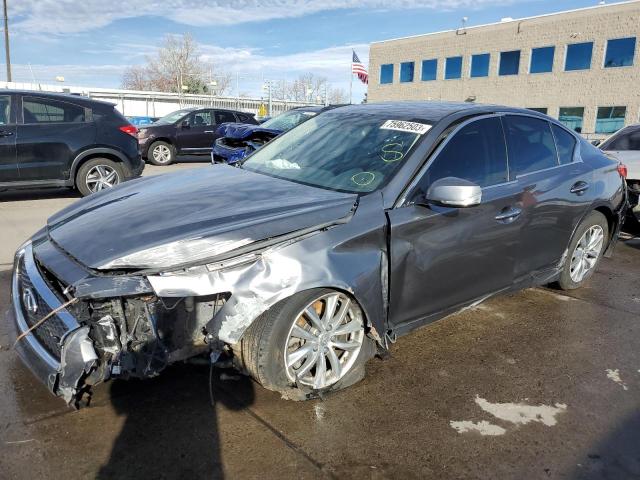INFINITI Q50 BASE 2017 with VIN JN1CV7AR3HM682481 - Photo from auction