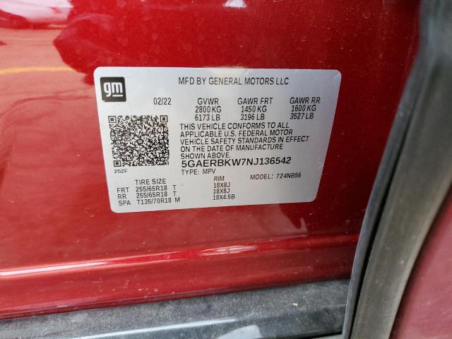 Photo 14 from auction – 2022 BUICK ENCLAVE ES with VIN 5GAERBKW7NJ136542