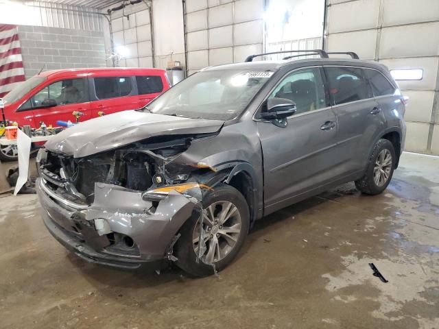 TOYOTA HIGHLANDER 2015 with VIN 5TDJKRFH6FS208941 - Photo from auction