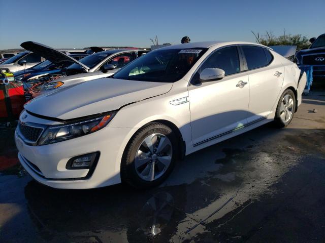 KIA OPTIMA HYB 2014 with VIN KNAGN4ADXE5074588 - Photo from auction