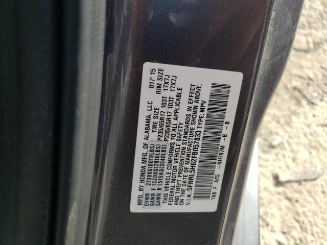 Photo 14 from auction – 2015 HONDA ODYSSEY EX with VIN 5FNRL5H62FB057833