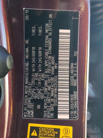 Photo 14 from auction – 2019 TOYOTA HIGHLANDER with VIN 5TDZZRFH9KS352654