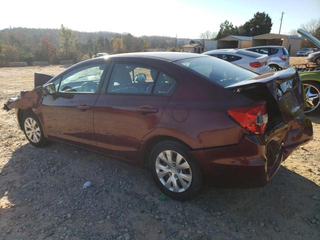 Photo 2 from auction – 2012 HONDA CIVIC LX with VIN 2HGFB2F59CH512666
