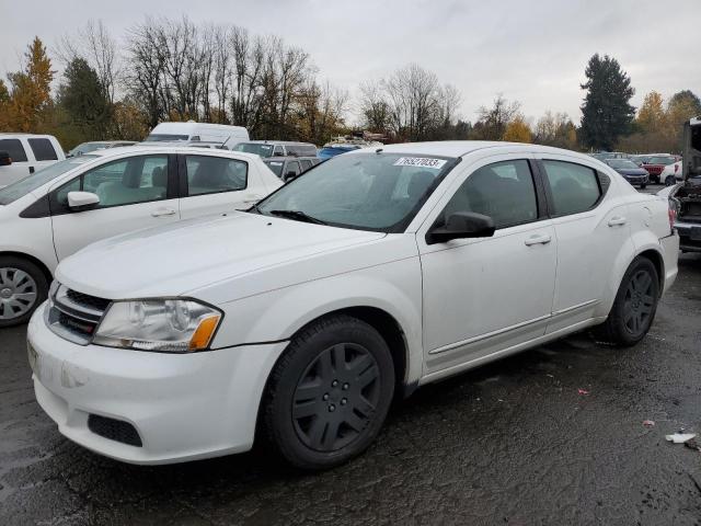 DODGE AVENGER SE 2012 with VIN 1C3CDZAB8CN259160 - Photo from auction