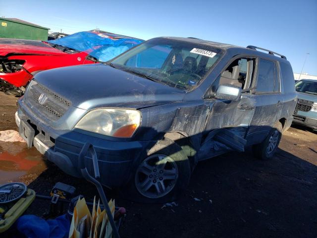 HONDA PILOT EXL 2005 with VIN 5FNYF18655B045458 - Photo from auction