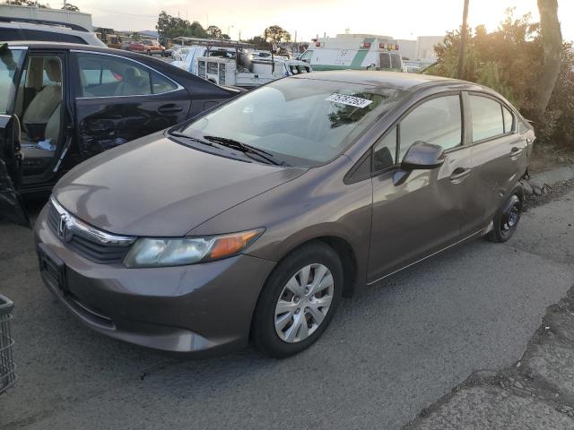 HONDA CIVIC LX 2012 with VIN 19XFB2F52CE365004 - Photo from auction
