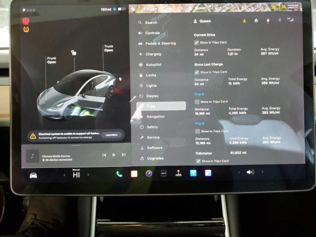 Photo 9 from auction – 2020 TESLA MODEL 3 with VIN 5YJ3E1EB0LF663234