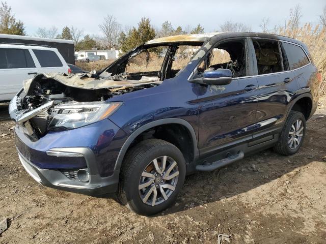 HONDA PILOT EXL 2019 with VIN 5FNYF5H51KB000558 - Photo from auction