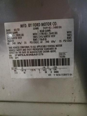 Photo 14 from auction – 2022 FORD EDGE SEL with VIN 2FMPK4J93NBA51376