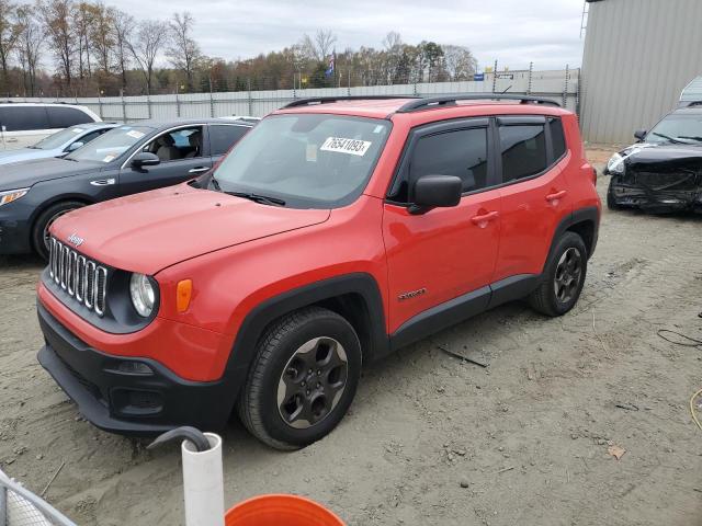 JEEP RENEGADE S 2017 with VIN ZACCJAAB2HPF75447 - Photo from auction