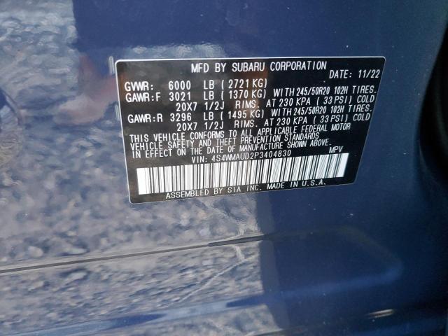Photo 14 from auction – 2023 SUBARU ASCENT LIM with VIN 4S4WMAUD2P3404830