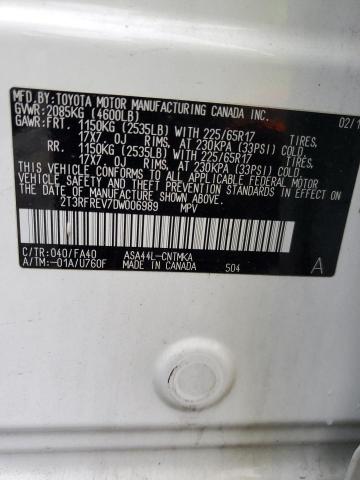 Photo 14 from auction – 2013 TOYOTA RAV4 XLE with VIN 2T3RFREV7DW006989