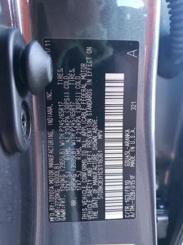 Photo 14 from auction – 2012 TOYOTA HIGHLANDER with VIN 5TDBK3EH1CS116361