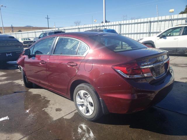 Photo 2 from auction – 2013 HONDA CIVIC LX with VIN 19XFB2F56DE022715